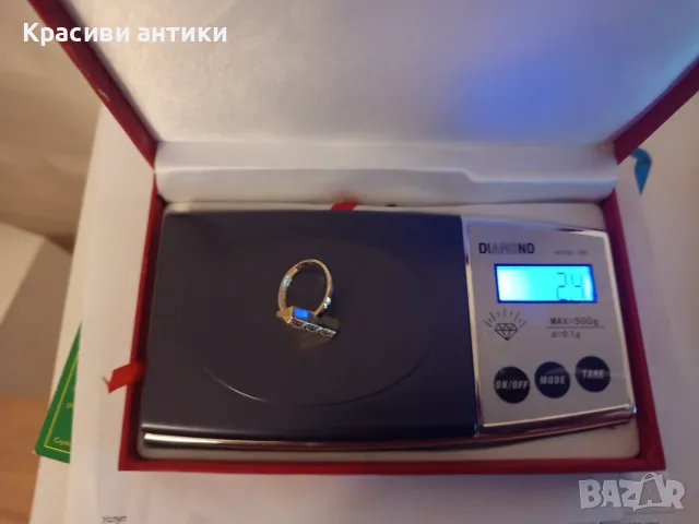 Руски златен прьстен с диаманти нов с печати, снимка 10 - Пръстени - 55893813