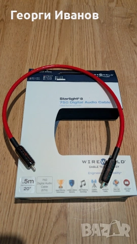 Wireworld Starlight 8 coaxial аудио кабел, снимка 4 - Други - 53277460