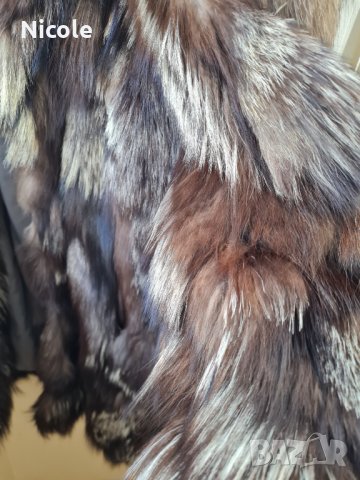 Палто от сребърна лисица , снимка 5 - Палта, манта - 42117975
