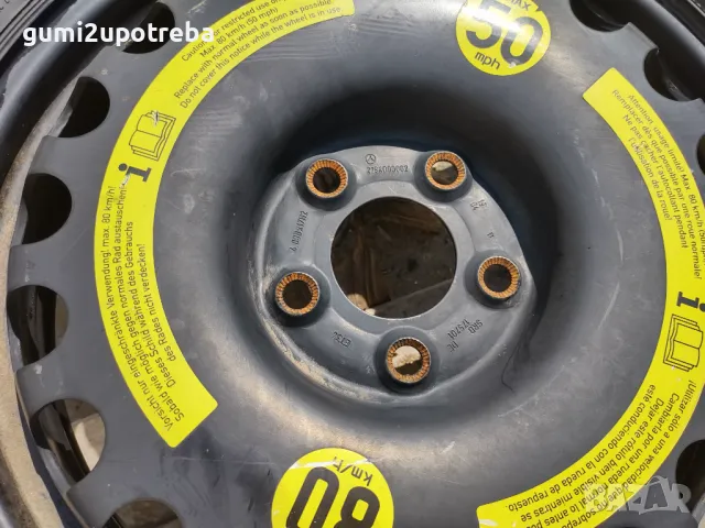 17 резервна джанта патерица 5х112 Mercedes A B C E Class 155/70/17, снимка 4 - Гуми и джанти - 48610423