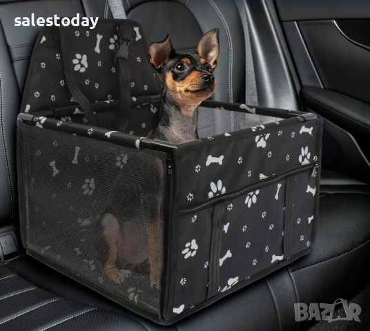 Седалка за кола за кучета, Кош за домашни любимци за автомобил, Столче за кола, снимка 4 - Аксесоари и консумативи - 51533151