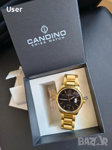 Candino swiss 2 год. гаранция швейцарски часовник кандино сапфир, снимка 2 - Мъжки - 53141891