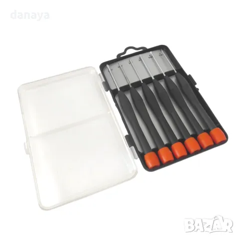 5541 Комплект прецизни часовникарски отвертки в кутия, 6 броя, снимка 3 - Други - 48386510