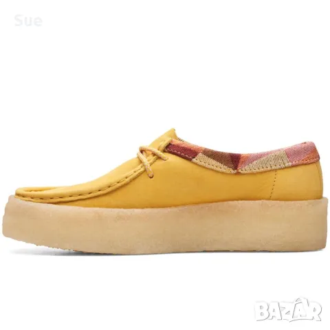 НОВО! Дамски летни обувки тип Wallabees Limited Edition Clarks Жълто, снимка 3 - Дамски ежедневни обувки - 49823258