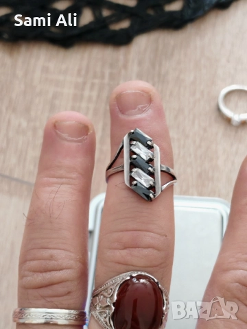 Продавам дамски сребро пръстен сребро ти идват Турция грама 10 лв, снимка 3 - Пръстени - 52176253