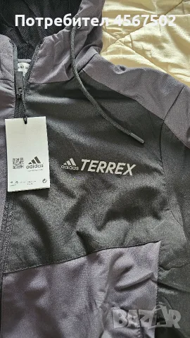 Сиво Яке Adidas Terrex размер S , снимка 3 - Якета - 56042712