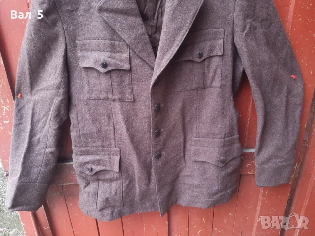 Военна зимна куртка , униформа - старшина БНА , НРБ, снимка 3 - Антикварни и старинни предмети - 54069351