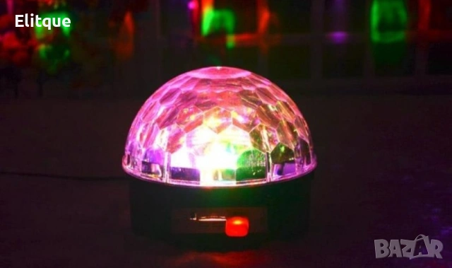 Диско LED лампа с дистанционно управление и USB флашка 💡🎶