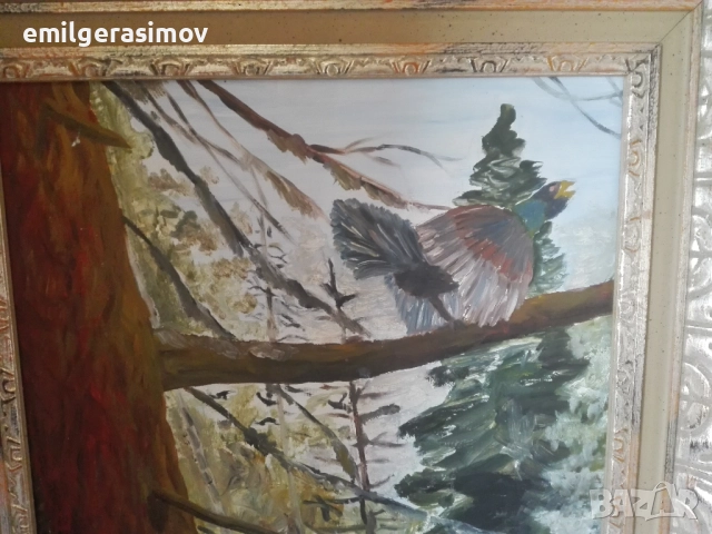 Красива маслена картина., снимка 2 - Антикварни и старинни предмети - 39968443