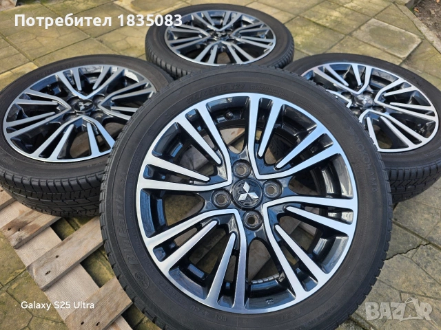 Лети джанти 15ки 4х100 Mitsubishi + летни гуми 175/15/15 Yokohama