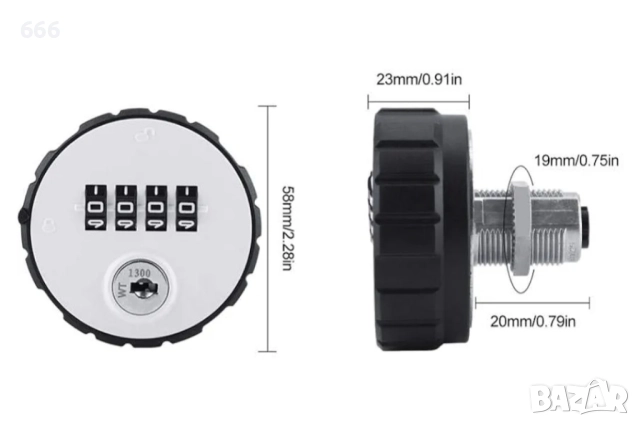 Ключалка с цифров код, снимка 6 - Други стоки за дома - 52940550