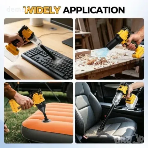 Безчеткова въздуходувка и прахосмукачка 2 в 1 за Dewalt 18/20 V, без батерия, снимка 7 - Други стоки за дома - 56216986
