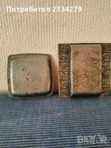 Стари цинкови и ковано железни пепелници ,ръчна изработка., снимка 8 - Антикварни и старинни предмети - 36251016