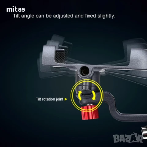 Универсална стойка за телефон, Алуминиева, Регулируема 360°, Велосипед, снимка 5 - Аксесоари за велосипеди - 42269402