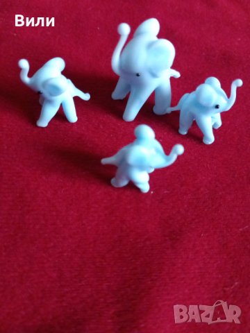 Стъклени миниатюри на слончета, костенурки, лебеди, снимка 2 - Декорация за дома - 40201949