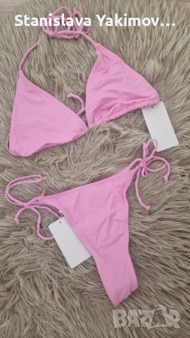 Розов бански (нов) от Shein, Musera, снимка 3 - Бански костюми - 51909586