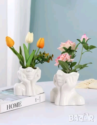 Молд кашпа лице с ръце , снимка 3 - Форми - 51637572