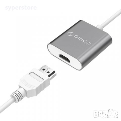 Преходник Адаптер от USB Type C Мъжко към HDMI Женско Orico RCH-SG-PRO Adapter USB Type C/HDMI, снимка 2 - Кабели и адаптери - 33986918