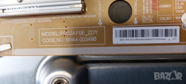 Платка POWER SUPPLY PD32AF0E_ZDY BN44-00349B for SAMSUNG UE32C400P, снимка 2 - Части и Платки - 37821711