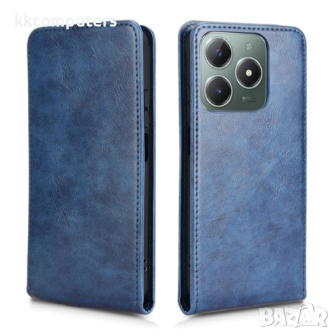 Realme Note 60 Flip2 Кожен Калъф и Скрийн Протектор, снимка 2 - Калъфи, кейсове - 52732307