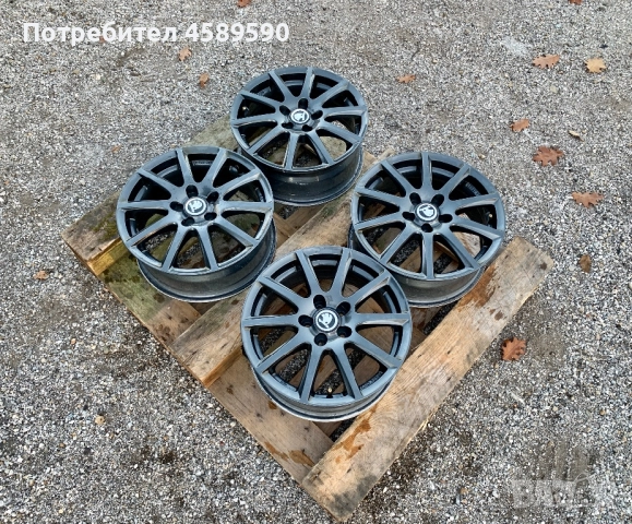 4бр.Алуминиеви джанти 16цола 5x100 за Skoda Kamiq,Fabia,Praktik,Rapid,Roomster, снимка 3 - Гуми и джанти - 52259178