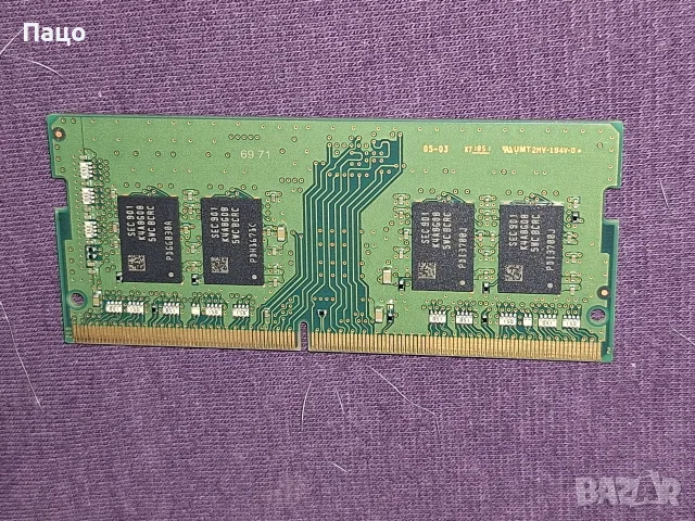 Samsung 8GB DDR4 2400MHz, снимка 3 - Части за лаптопи - 56293077