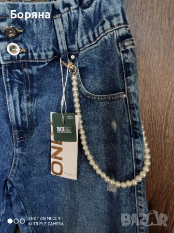 ONLY нови с етикет mom jeans , снимка 6 - Дънки - 52416117