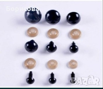 Очички с мигли на винт за играчки амигуруми декорация кукли, снимка 7 - Други - 31089863