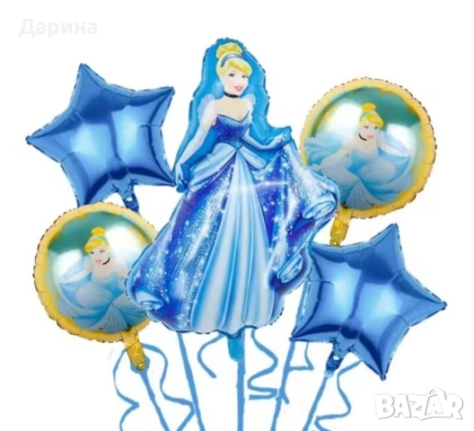 Парти сет балони Пепеляшка, снимка 4 - Други - 45765708