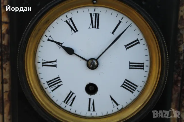 Настолен Френски часовник , снимка 4 - Антикварни и старинни предмети - 49961343