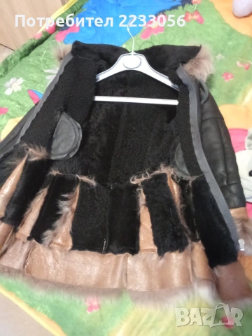 Детски кожух от естествена кожа 