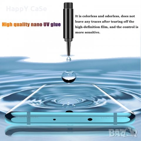 3D UV Nano Стъклен протектор с ТЕЧНО ЦЯЛО ЛЕПИЛО за Samsung Galaxy Note 20 Ultra / Note 20, снимка 8 - Фолия, протектори - 30119813