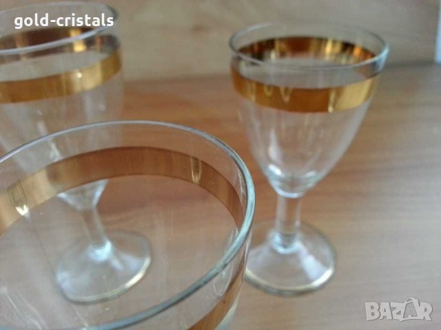 Ретро чашки с златен кант, снимка 6 - Антикварни и старинни предмети - 29292197