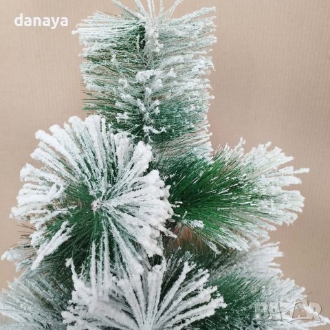 4204 Изкуствена коледна елха със сняг, 60см, снимка 2 - Декорация за дома - 42670207