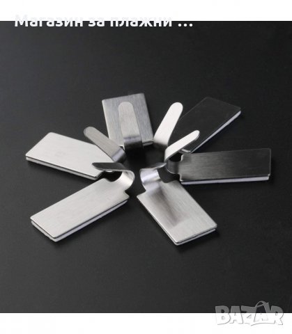 САМОЗАЛЕПВАЩИ СЕ ИНОКСОВИ ЗАКАЧАЛКИ, КОМПЛЕКТ ОТ 6 БРОЯ  - код 3205, снимка 6 - Други - 34120826