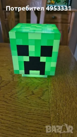 Чисто нова лампа Minecraft Creeper Icon Light със звук