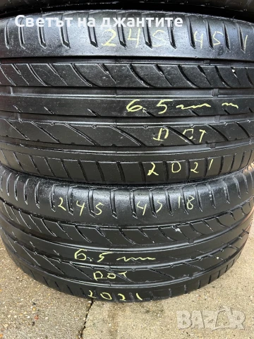 Гуми 4 броя 245/45/18 Sailun 6.5 mm Грайфер , снимка 3 - Гуми и джанти - 50702032
