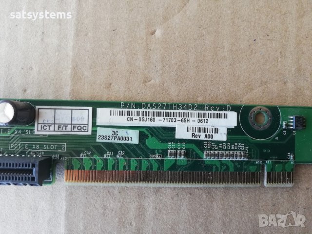 PCI-E Riser Card Dell 0GJ160 2x PCI-E, снимка 6 - Други - 36794265