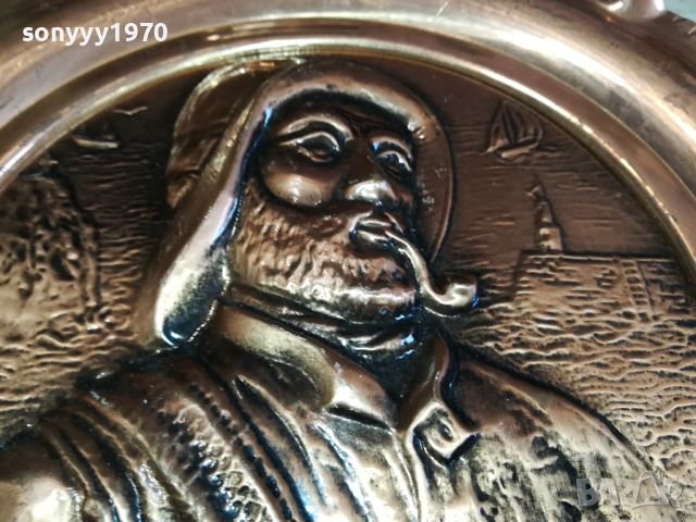 ХЕМИНГУЕЙ-МЕДНА КАРТИНА ОТ ФРАНЦИЯ 32СМ-АНТИКА 1703241431, снимка 9 - Антикварни и старинни предмети - 44806265