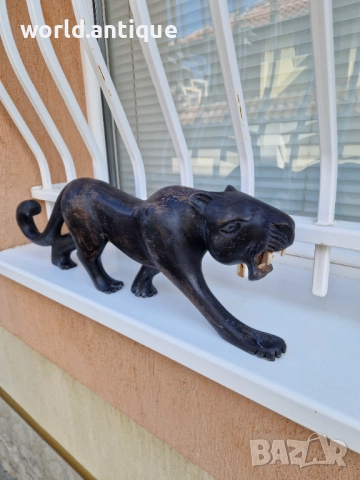 Огромна антикварна дървена фигура статуетка скулптура , снимка 4 - Статуетки - 52035459