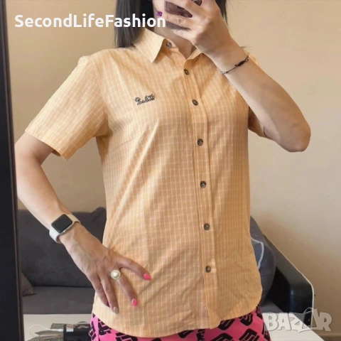 Jack Wolfskin travel дамска риза с къс ръкав размер М, снимка 7 - Ризи - 54167410