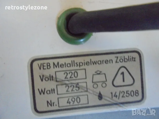 № 8745 Стара електрическа детска печка VEB Metallspielwaren Zöblitz – ГДР , снимка 7 - Други ценни предмети - 55806134