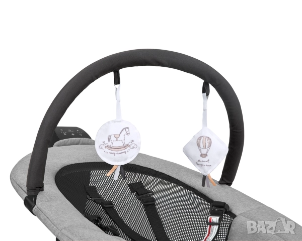 Електрическа люлка Zazu Grey, снимка 4 - Детски люлки - 52983945