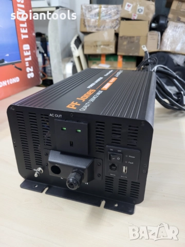 Инвертор 12V 220V 3000W чиста синусоида каравана кемпер бус, снимка 4 - Части - 52364523