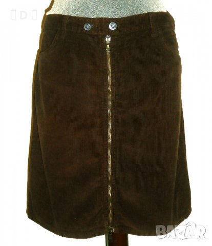 DOLCE & GABBANA кафява джинсова пола пола - размер : М / Л, снимка 3 - Поли - 40065377
