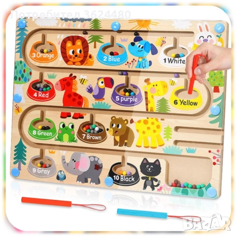 Лабиринт с Магнитни Топчета 4697, снимка 8 - Образователни игри - 52632511