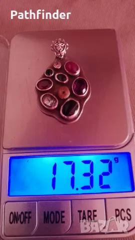 Дизайнерска висулка с ценни камъни уникат, снимка 7 - Колиета, медальони, синджири - 47796104