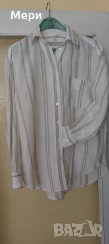 Дамска ленена риза H&M, снимка 6 - Ризи - 55825887