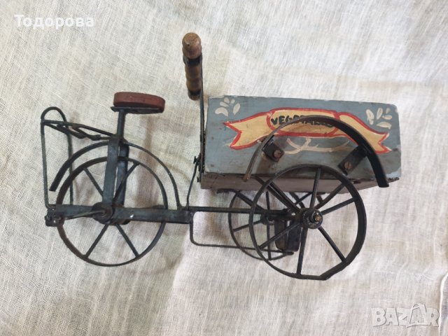 Старинна триколка, снимка 5 - Антикварни и старинни предмети - 40045447