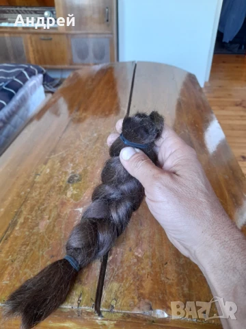 Стара плитка естествена коса #17, снимка 5 - Други ценни предмети - 51074952